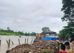 ရေတိုက်စားမှုကြောင့် မင်းပြားမြို့နယ်က နေအိမ်၊ ဆိုင်ခန်း အလုံး ၃၀ ဝန်းကျင် ပျက်စီး