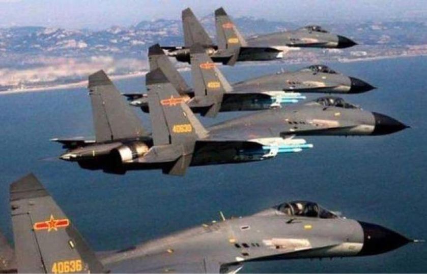 ထိုင်၀မ်ကျွန်းအနီး ရေလက်ကြားအလယ်မျဉ်းကို တရုတ်စစ်လေယာဉ် ၁၁ စင်းဖြတ်ကျော်၀င်ရောက်