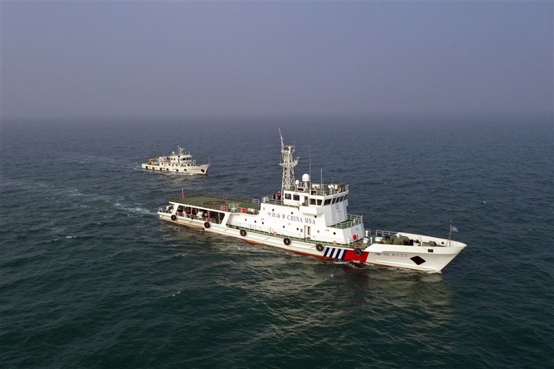 ထိုင်ဝမ်ထိန်းချုပ်ထားတဲ့ ကင်မင်ကျွန်းစုအနီးရေပြင်ကို တရုတ်ကမ်းခြေစောင့် သင်္ဘောတွေ ဝင်ရောက်