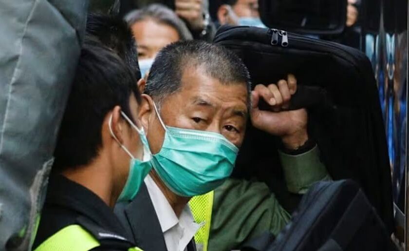 ဟောင်ကောင် မီဒီယာလုပ်ငန်းရှင်ကြီး ဂျင်မီလိုင် ထောင်ဒဏ်တသက် ကျခံရဖွယ်ရှိ