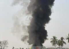 SKY VILLA ကွန်ဒိုပြိုကျတုန်းက ပိထားတဲ့ ကားတွေမီးလောင်