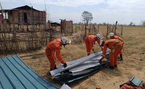 နေပြည်တော်မှာ လေပြင်းတိုက်ခတ်မှုကြောင့် အိမ်ပေါင်း ၄၅၉ လုံးနဲ့ စာသင်ကျောင်း တကျောင်း ပျက်စီး