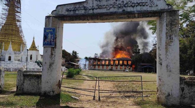 ကသာနဲ့ မြောင်မှာ လေကြောင်းတိုက်ခိုက်ခံရပြီး သေဆုံးသူအများပြားနဲ့ ဒဏ်ရာရသူတွေရှိခဲ့