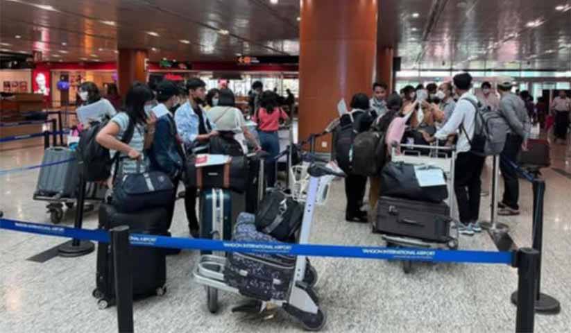 ခွင့်ပြန်လုပ်သားတွေ ပြည်ပပြန်ထွက်ဖို့ အခက်ကြုံနေရ