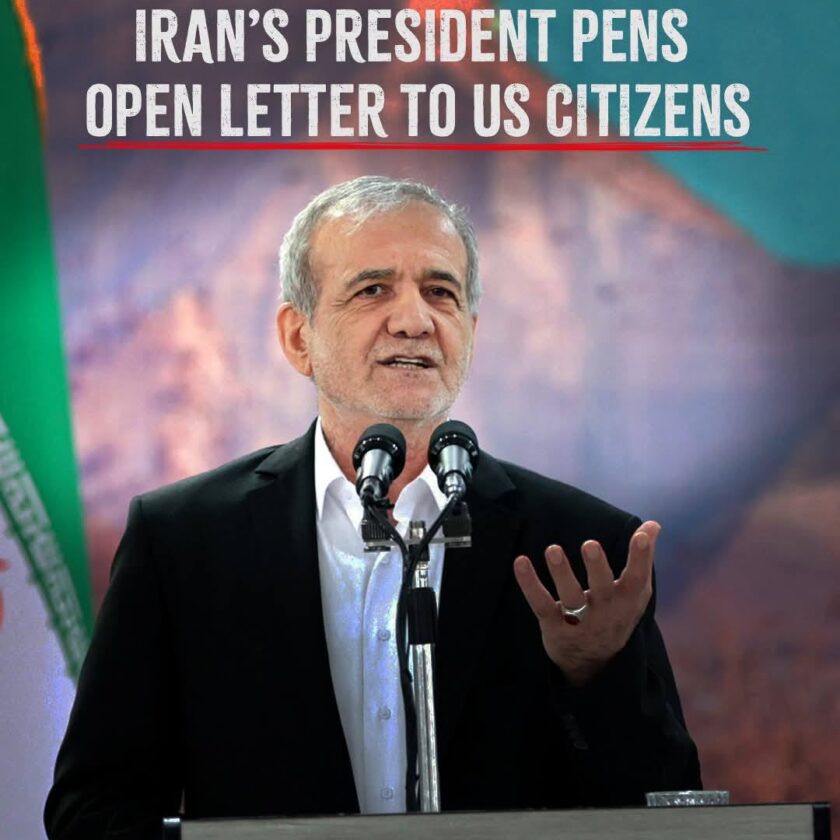 အီရန် သမ္မတ က အမေရိကန်ပြည်သူတွေဆီ အိတ်ဖွင့်ပေးစာ ထုတ်ပြန်