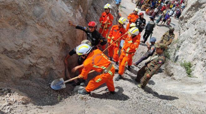 ရွာငံမြို့နယ်မှာ ကျောက်သဲကျင်း ပြိုကျပြီး နှစ်ယောက်‌ သေ၊ တယောက် ဒဏ်ရာရ