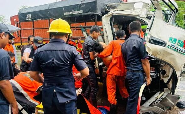 ရန်ကုန် – ပဲခူးလမ်းမှာ ယာဥ်တိုက်မှုဖြစ်ပြီး အမျိုးသားနှစ်ယောက်သေဆုံး