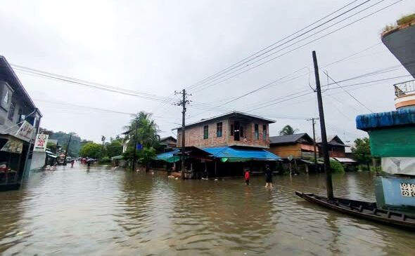တနင်္သာရီမြစ်ရေ အန္တရာယ်ရေမှတ် အထက် ၇ လက်မကျော် ရောက်ရှိလာ