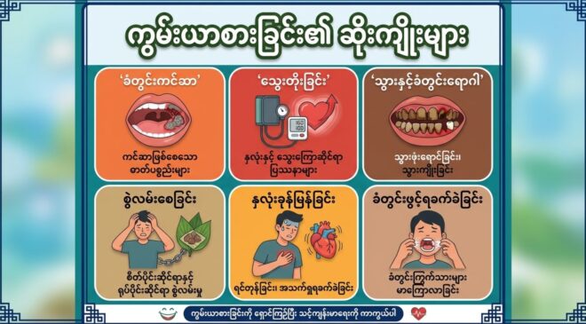ကွမ်းစားရင် ခံတွင်းကင်ဆာပဲ ဖြစ်တာလား